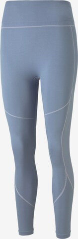 PUMA Skinny Sportbroek in Blauw: voorkant