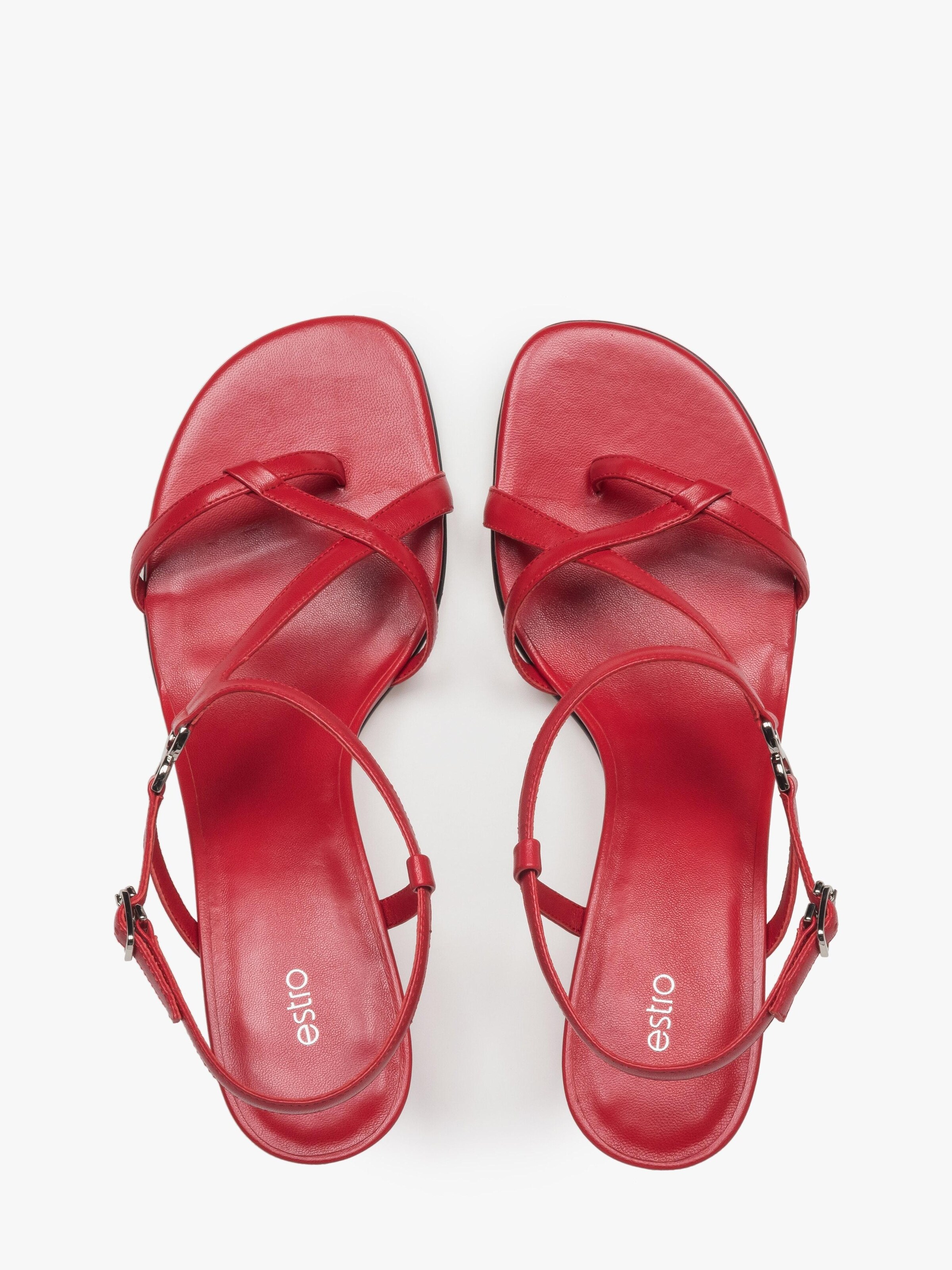 Estro Sandals '013-9' in Red