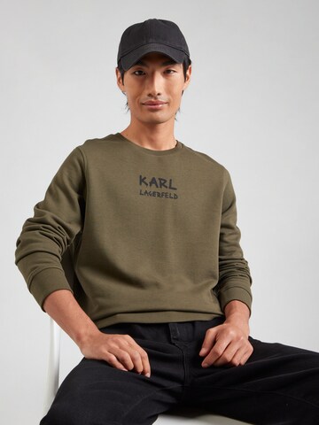 Karl Lagerfeld Sweatshirt in Grün: Vorderseite