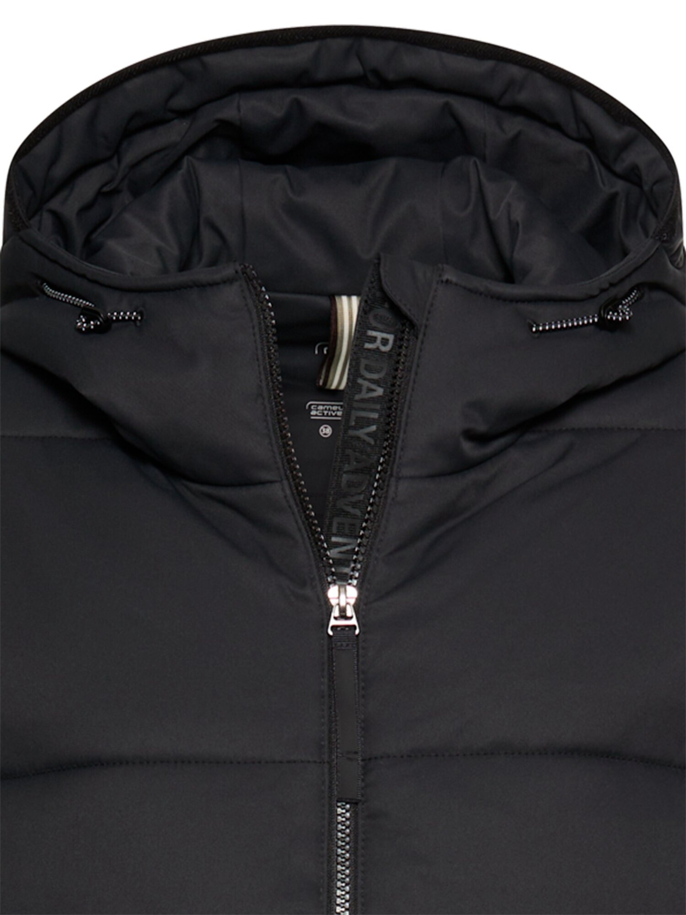 CAMEL ACTIVE Gefütterte Jacke mit reflektierenden Details in Schwarz