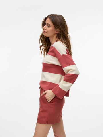 Loosefit Pantalon 'VMMYMILO' VERO MODA en rouge