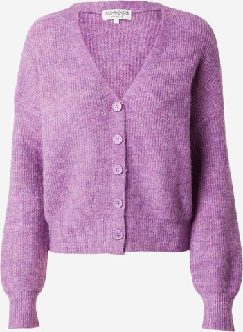 Cardigan BONOBO en violet : devant