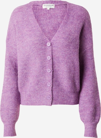 BONOBO Knit cardigan in Purple: front