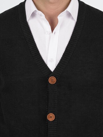 BLEND Sweater Vest 'Lennardo' in Black