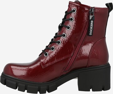 Stivaletto stringato di Dockers by Gerli in rosso