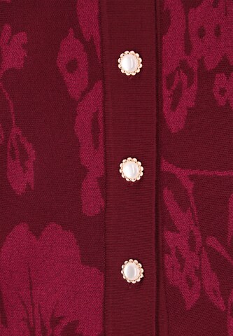 Usha Gebreid vest in Rood