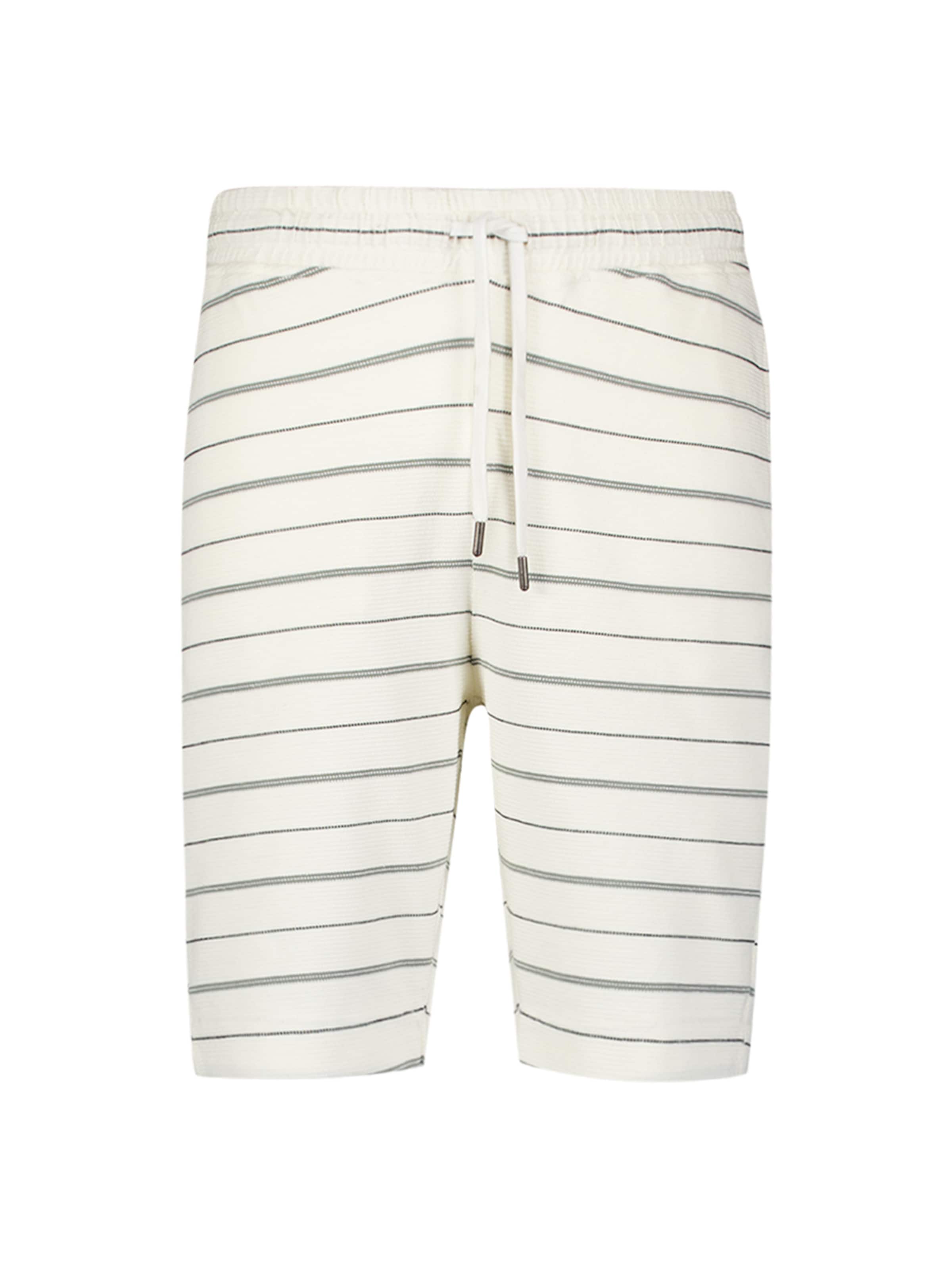 No Excess Regular Trousers in White: front