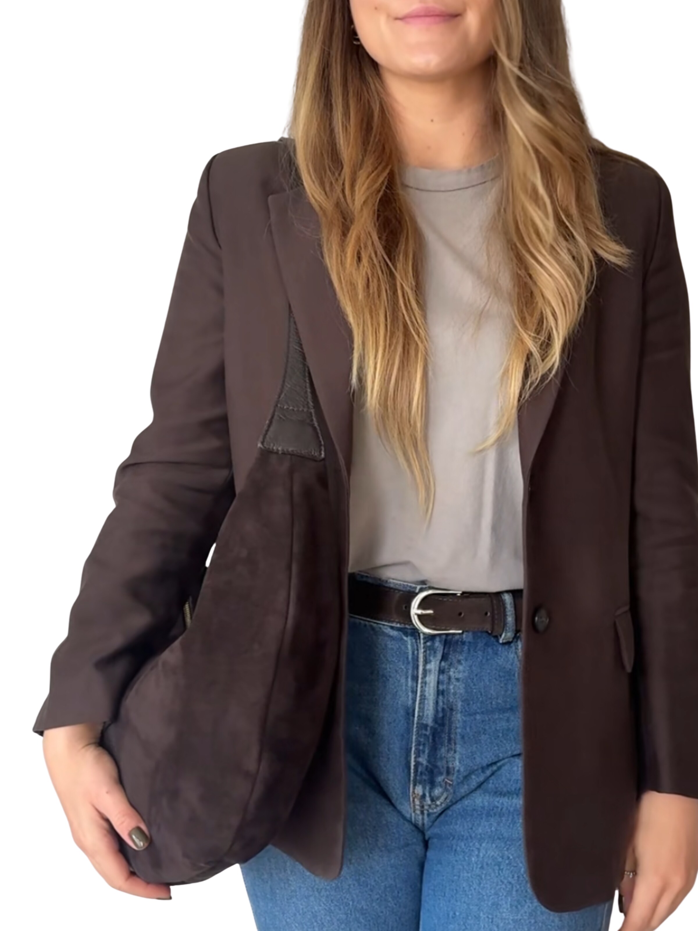 lePelou Shoulder Bag 'MONA' in Brown