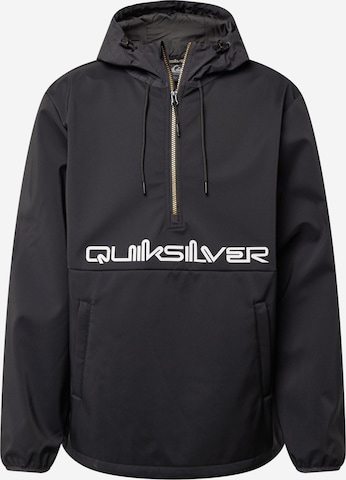 QUIKSILVER Athletic Jacket 'Live For The Ride' in Black: front