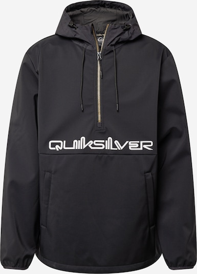 QUIKSILVER Athletic Jacket 'Live For The Ride' in Black / White, Item view