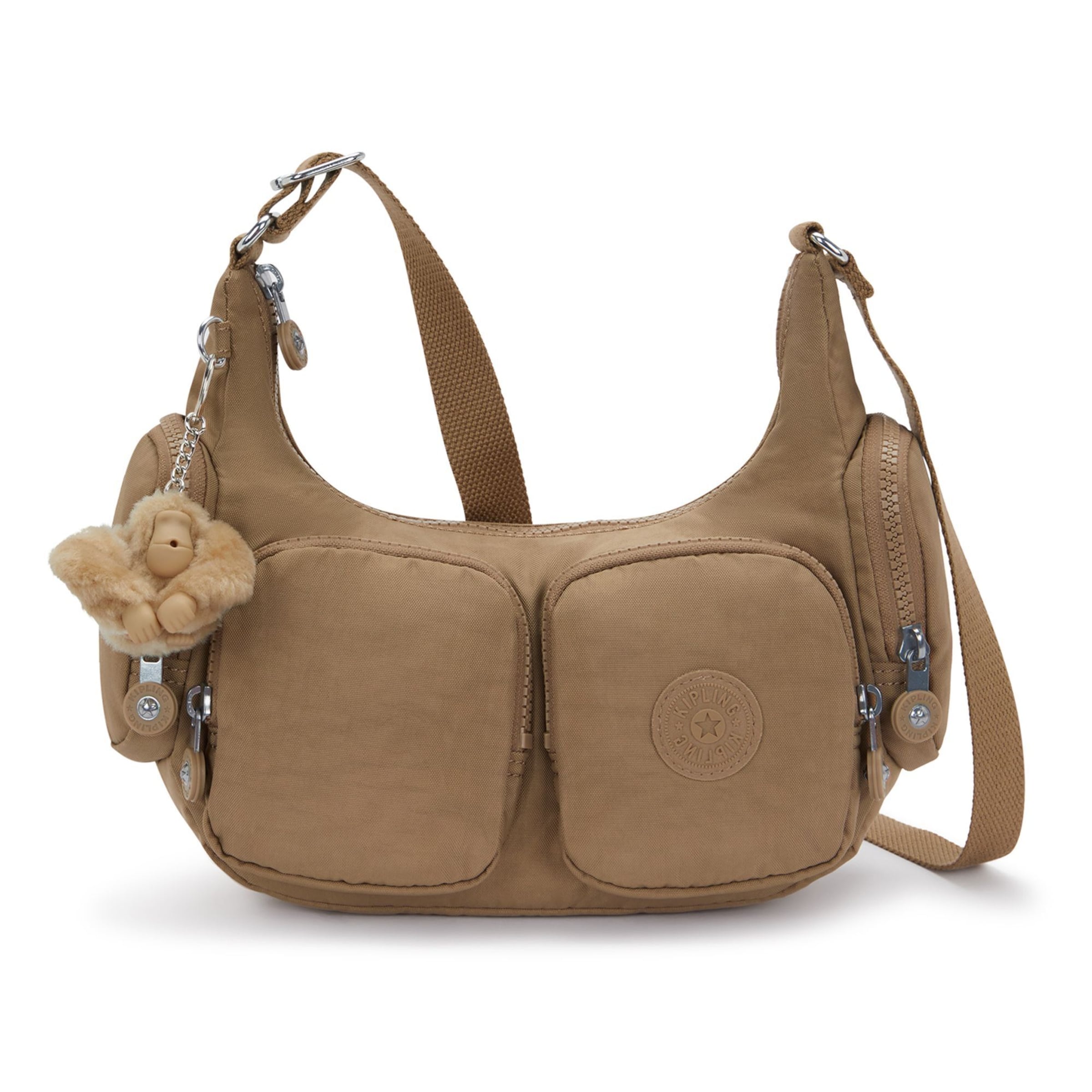 Sac à bandoulière 'Rikka' KIPLING en beige : devant
