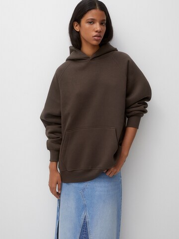 Pull&Bear Sweatshirt i brun: framsida