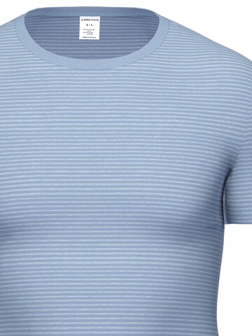 Ammann Undershirt 'Day Classic / Jeans Feinripp' in Blue