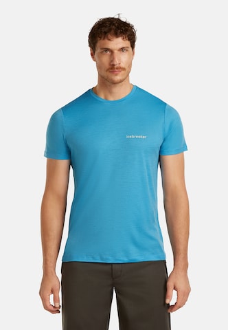 ICEBREAKER - Camiseta funcional 'Tech Lite' en azul: frente