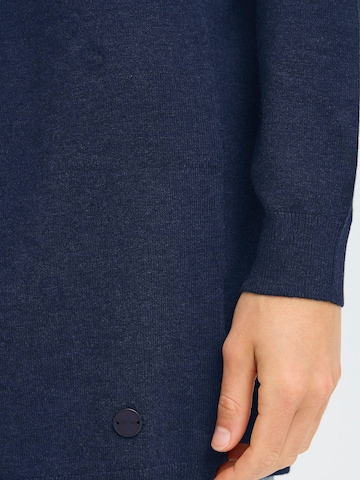 Oxmo Gebreid vest ' OXAIDA LONG ' in Blauw