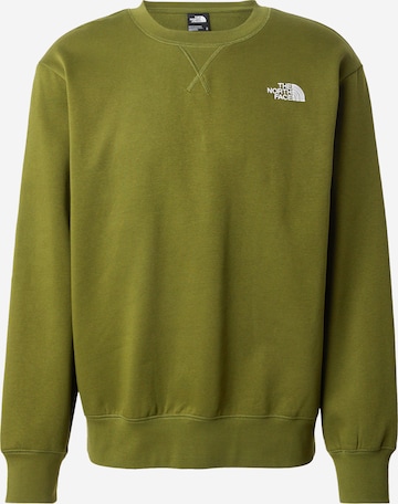 THE NORTH FACE Sweatshirt 'ESSENTIAL' in Groen: voorkant