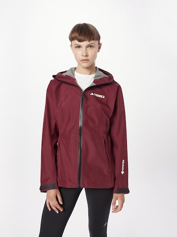 ADIDAS TERREX Performance Jacket 'Xperior' in Red: front