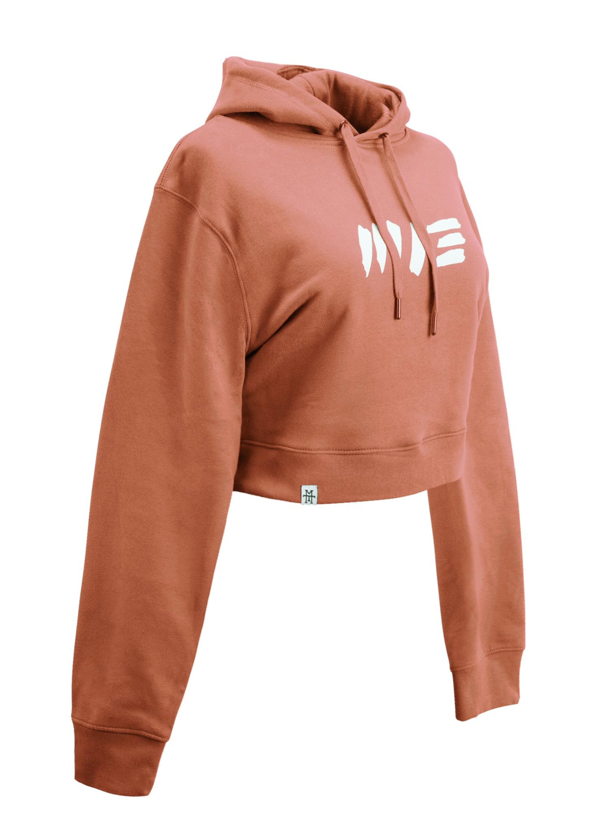 Manufaktur13 Sweatshirt 'Crop Hoodie' in Brown