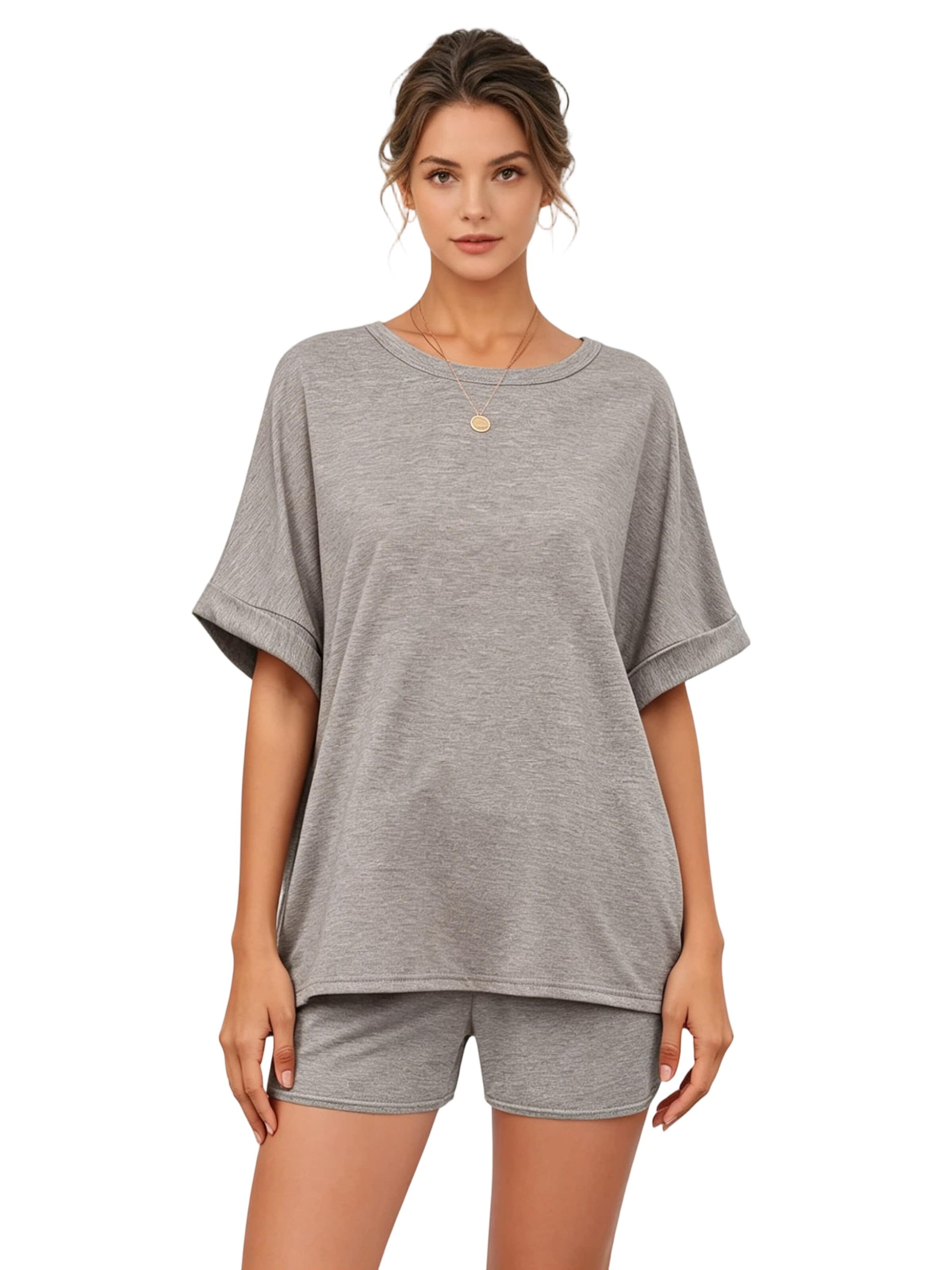 Yesfashion Leisure suit in Grey: front