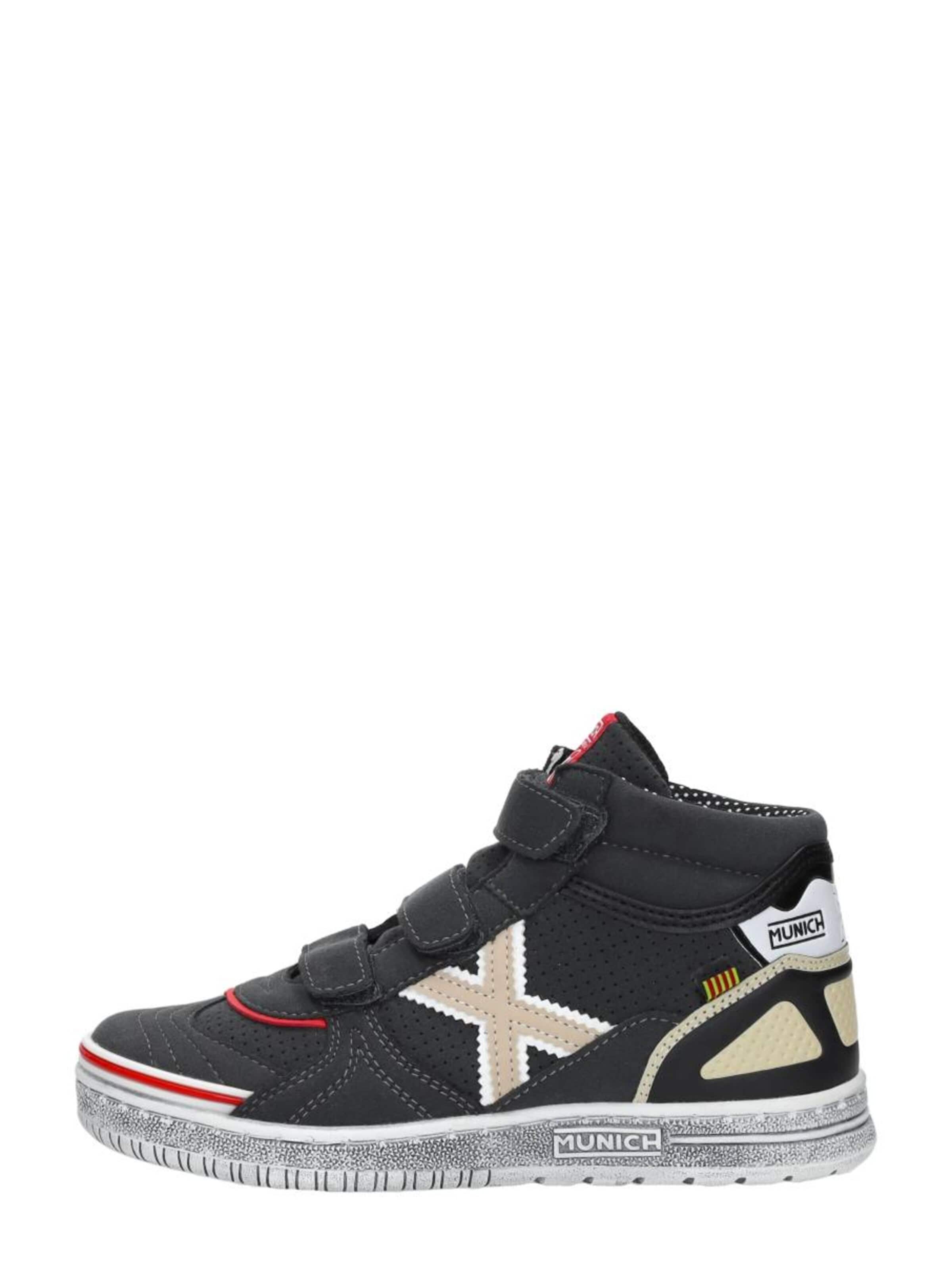MUNICH Sneakers 'Klittenband Hoog' in Grey: front