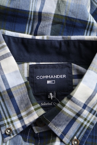 Commander Button Up Shirt in XS in Blue