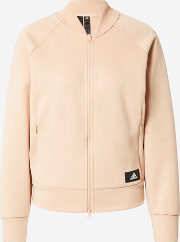 Veste de survêtement ADIDAS SPORTSWEAR en rose : devant