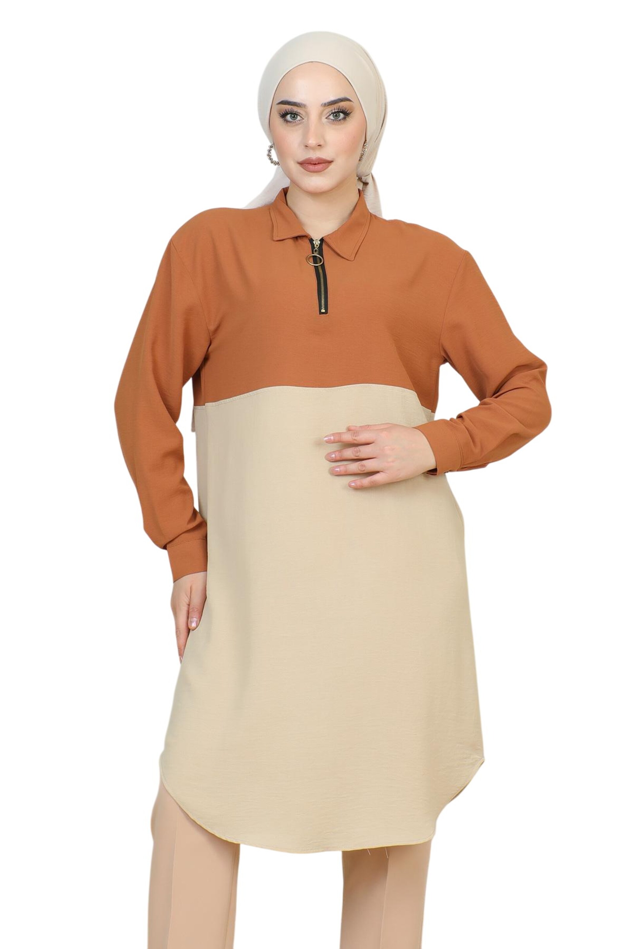 MODAMIHRAM Broekpak in Beige