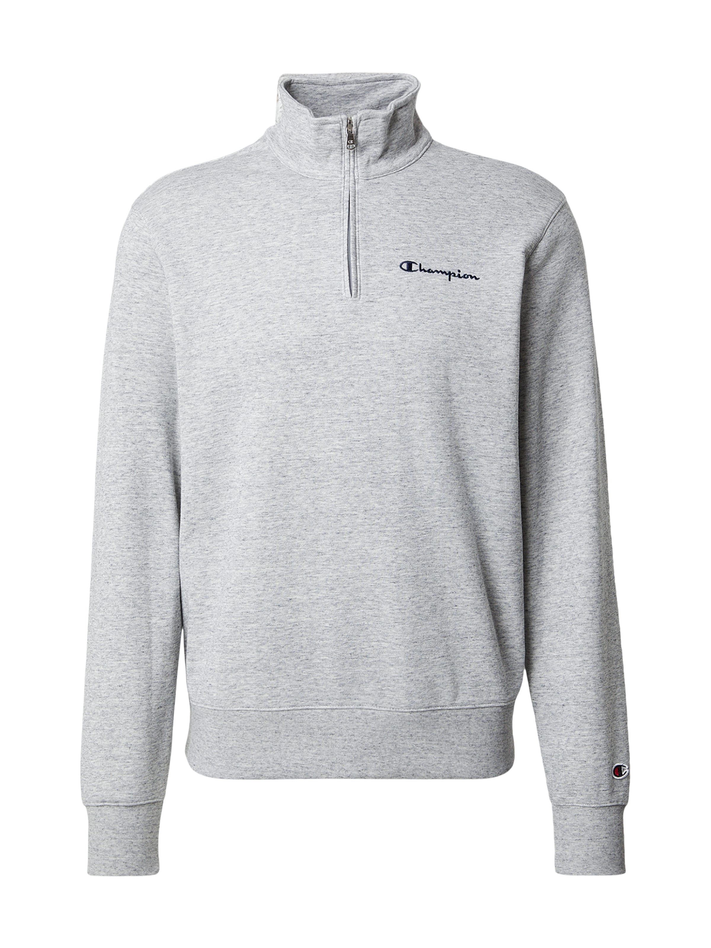 Bluză de molton de la Champion Authentic Athletic Apparel pe gri: față