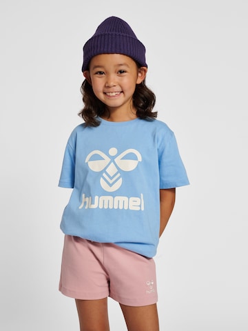 T-Shirt 'Tres' Hummel en bleu : devant