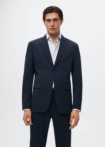 MANGO MAN Slim fit Suit Jacket 'Brasilia' in Blue: front