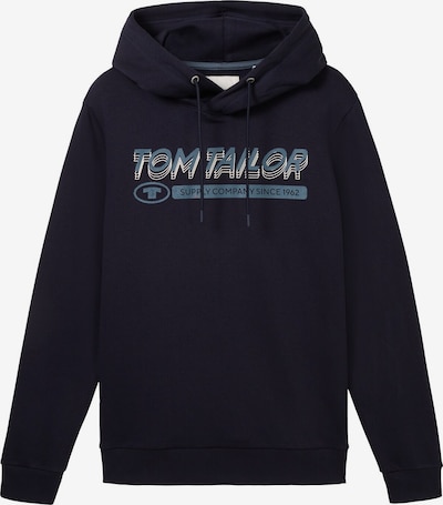 TOM TAILOR Sweatshirt in navy / dunkelblau / weiß, Produktansicht