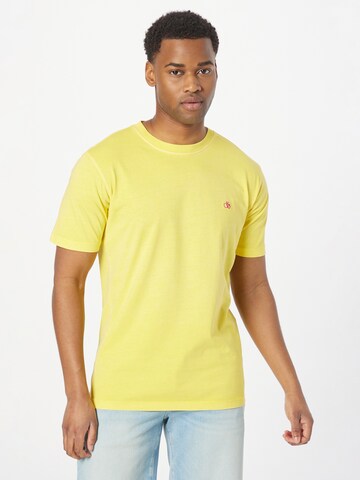 T-Shirt SCOTCH & SODA en jaune : devant