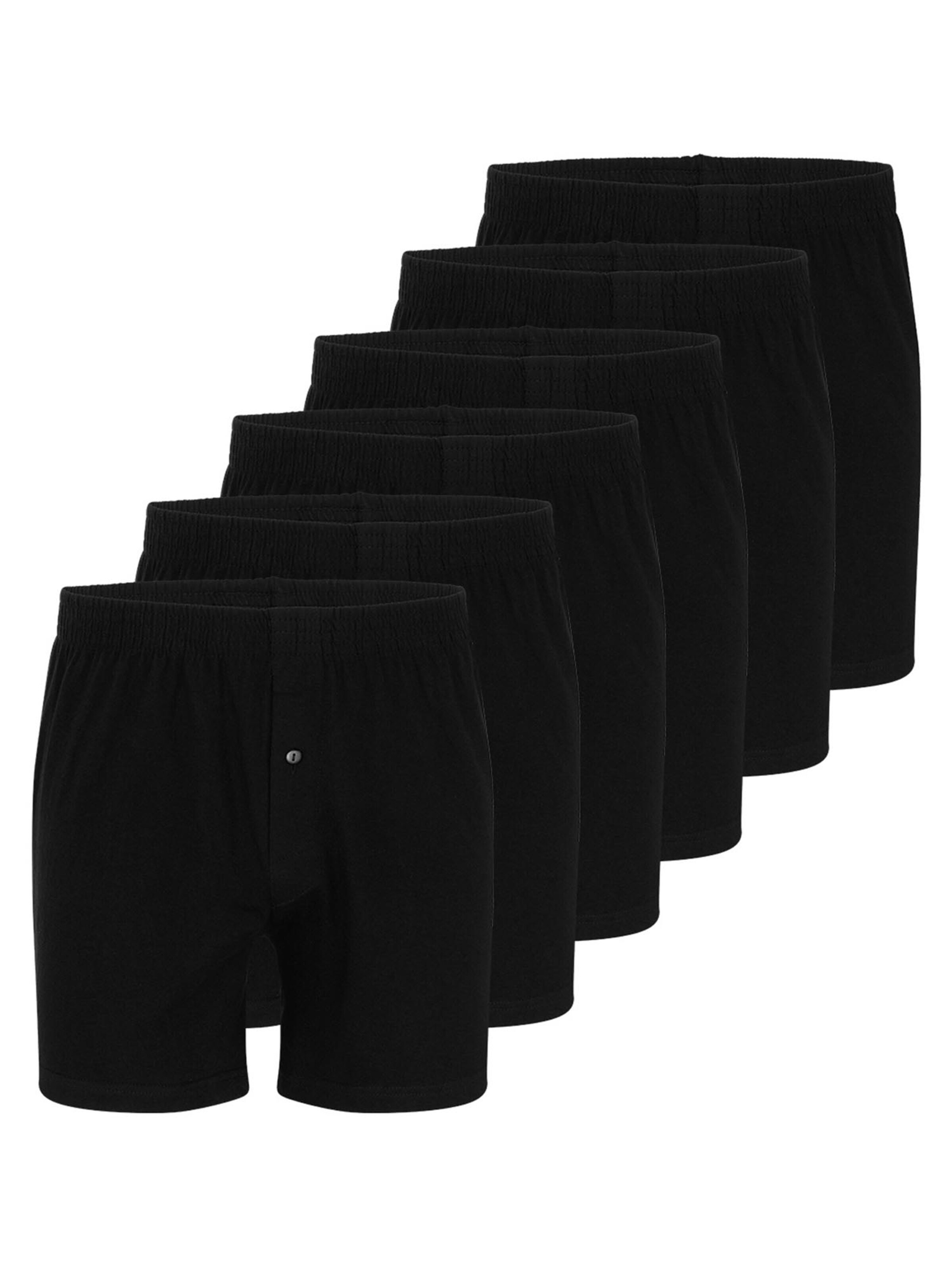 Almonu Boxer shorts 'Cotton' in Black: front