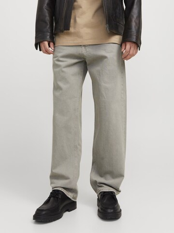 Loosefit Jean 'JJIEddie JJCooper' JACK & JONES en gris : devant
