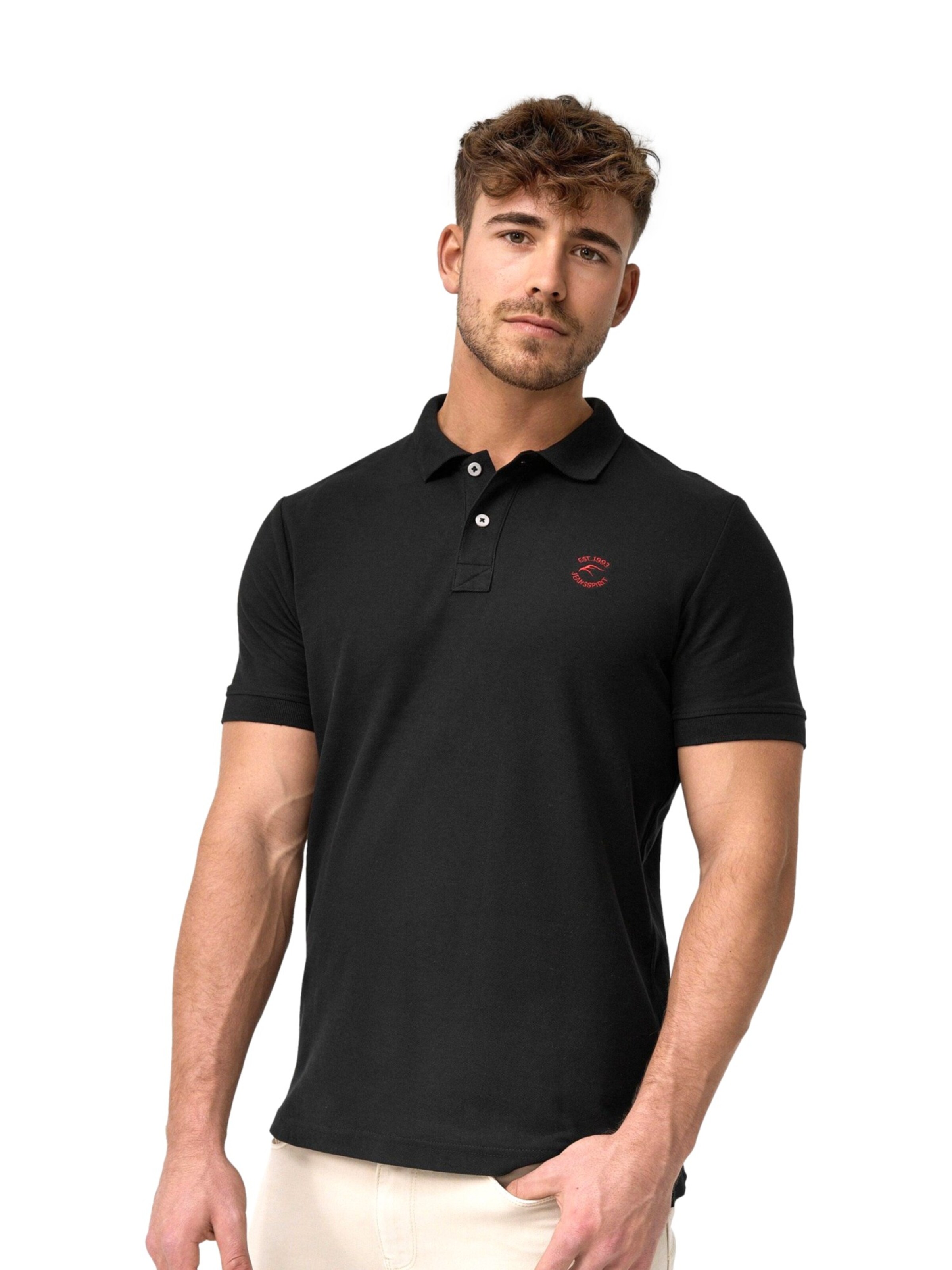 T-Shirt INDICODE en noir : devant