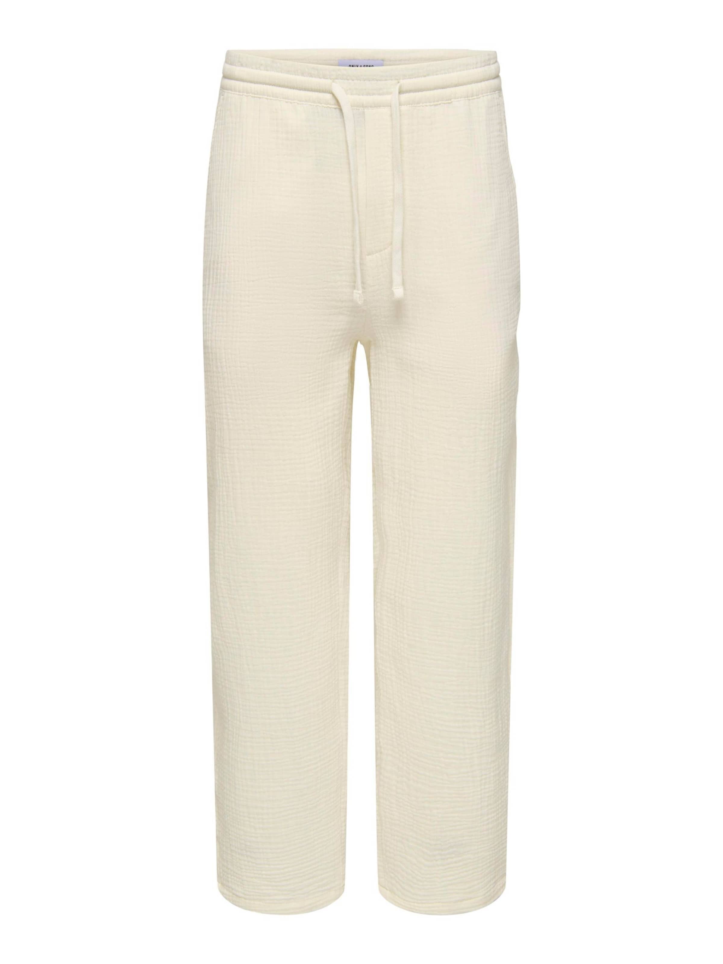 Only & Sons Loosefit Bukser 'ONSSINUS' i hvid: forside