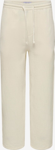 Pantaloni 'ONSSINUS' di Only & Sons in bianco: frontale