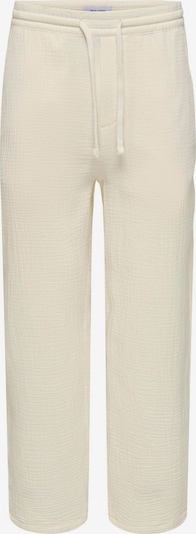 Only & Sons Pantalón 'ONSSINUS' en blanco, Vista del producto