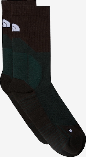 THE NORTH FACE Sports socks 'HIKING CREW' in Fir / Black / White, Item view