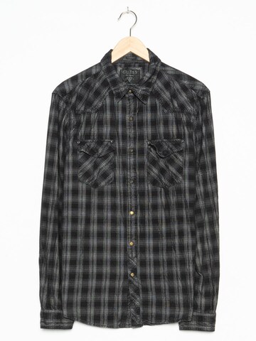 GUESS Button Up Shirt in XS-S in Black: front