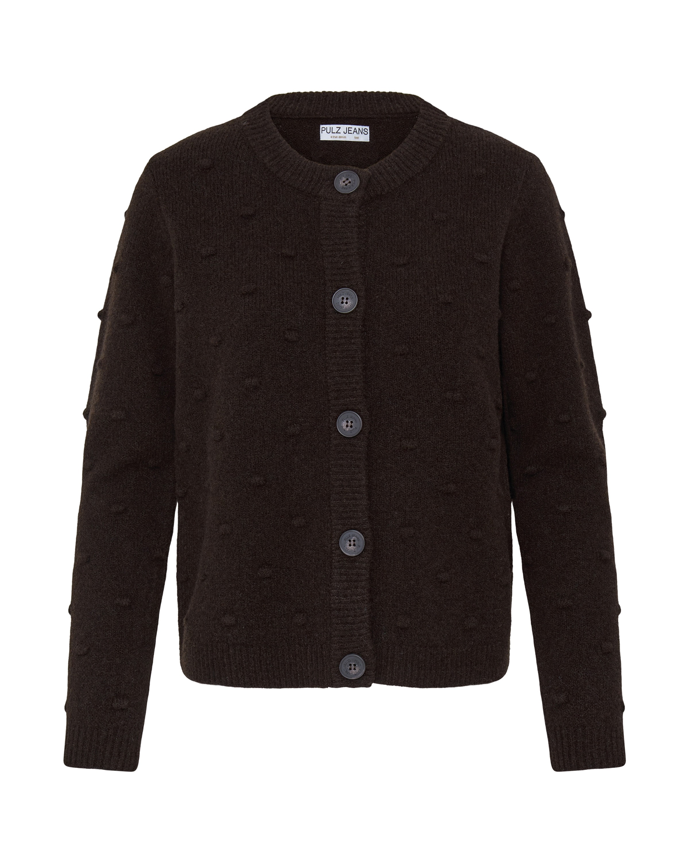 Pulz Cardigan 'DAGMAR ' i brun: forside
