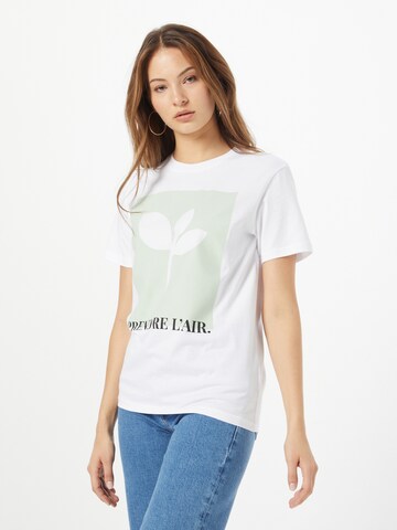 T-shirt Les Petits Basics en blanc : devant