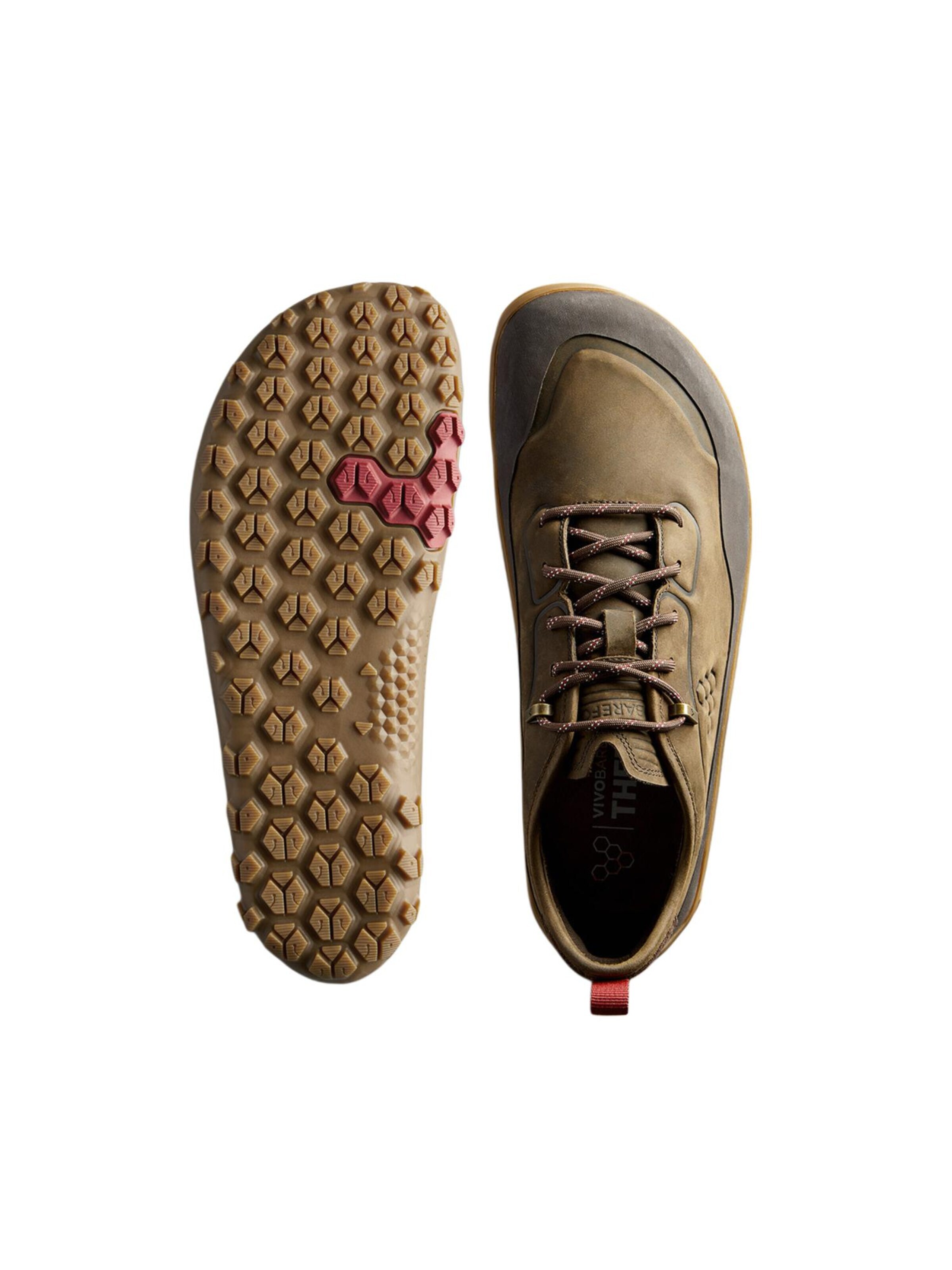 Vivo Barefoot Flats 'TRACKER LEATHER AT LOW' in Brown