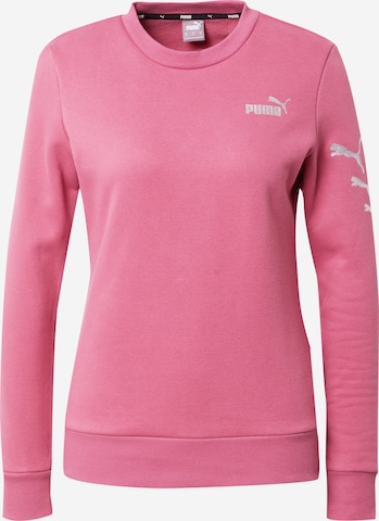 Sweat de sport PUMA en violet : devant