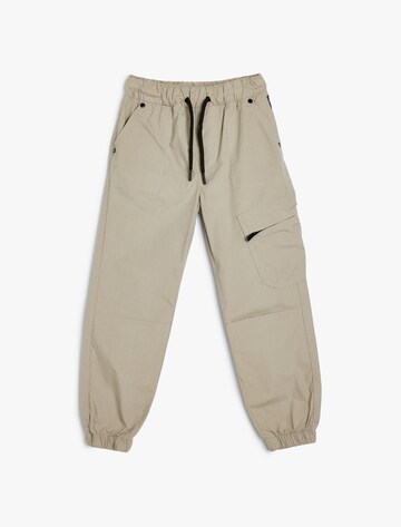 Koton Tapered Broek in Grijs: voorkant