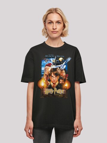 F4NT4STIC Shirt 'Harry Potter The Sorcerer's Stone Poster' in Black: front