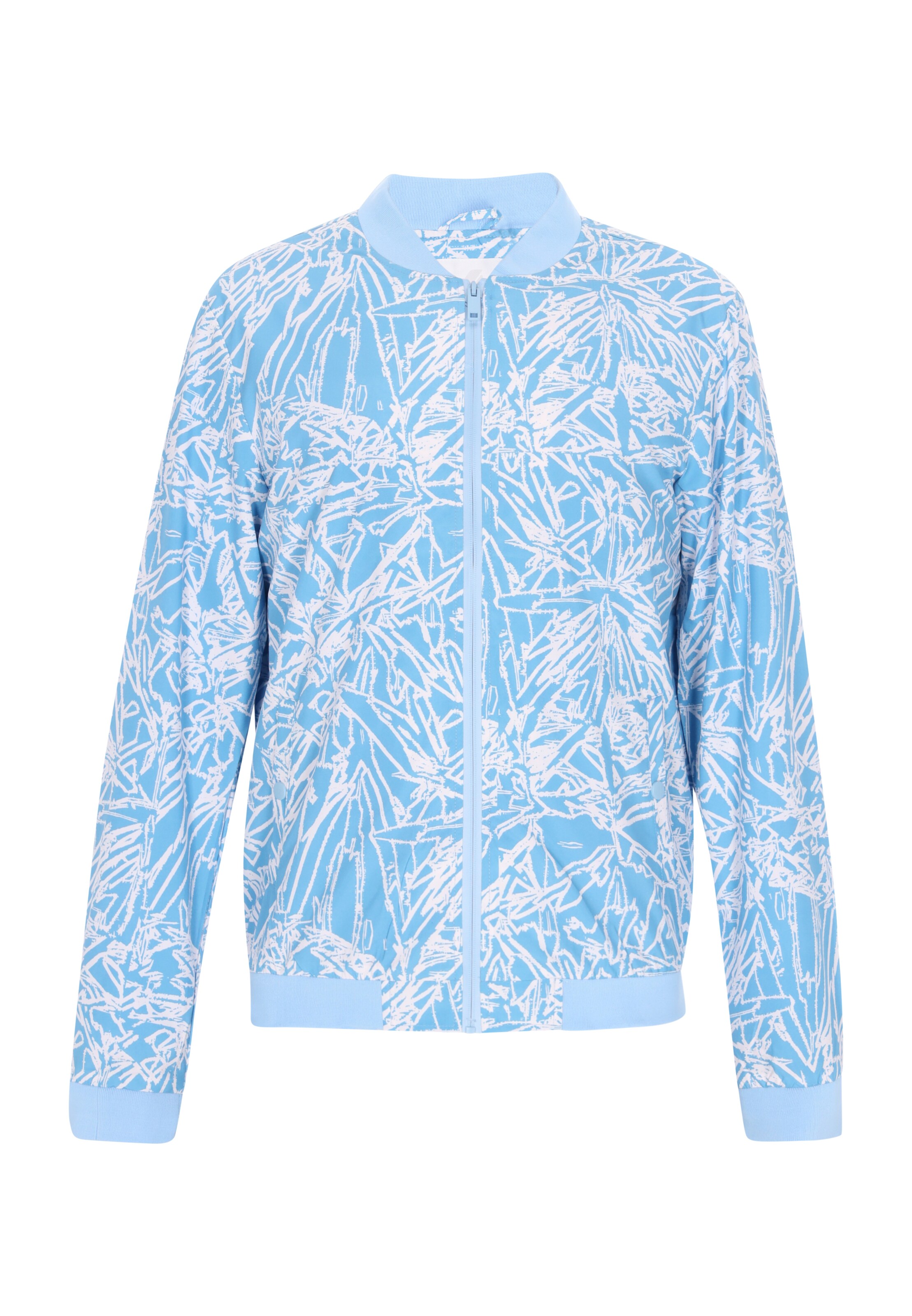 Veste mi-saison ALEKO en bleu : devant