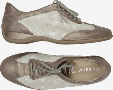 HASSIA Halbschuh 40,5 in Gold: Vorderseite