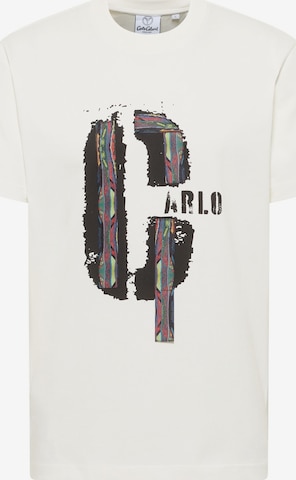 T-Shirt 'Eusebi' Carlo Colucci en blanc : devant