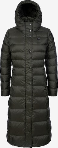 Blauer Wintermantel 'Anita' in Grün: Vorderseite